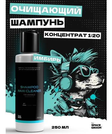 Space Groom Cleaning shampoo for dogs and cats ginger