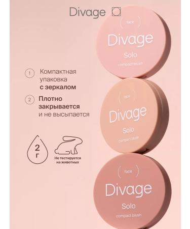 DIVAGE Face blush compact Solo tone 06 - Buy Online on GoSupps.com