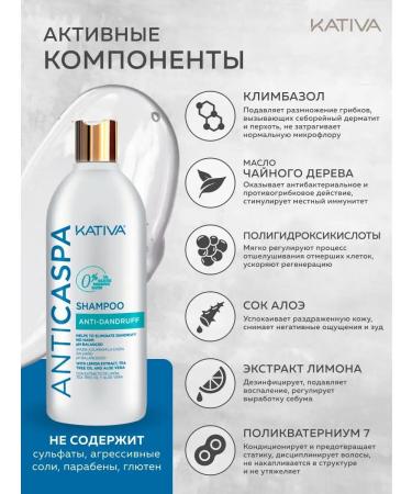 Kativa Healing shampoo for oily hair from dandruff with climonon - Buy Online on GoSupps.com
