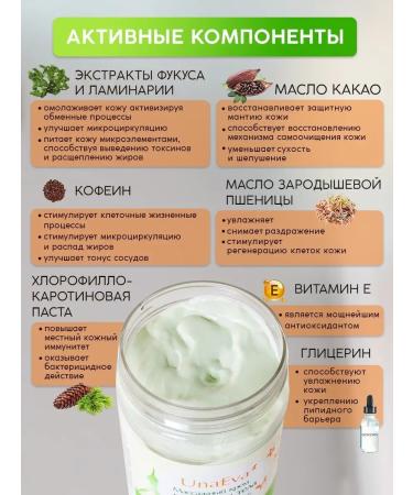 UNAEVA Massage cream for body massage Anti -cellulite lymphatic drainage - Buy Online on GoSupps.com