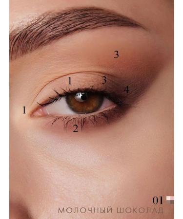 LUXVISAGE Eye Glam look matte palette tone 1 - Buy Online on GoSupps.com
