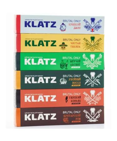 Klatz Toothpaste set 6 pcs + glass for whiskey 2 pcs - Buy Online on GoSupps.com