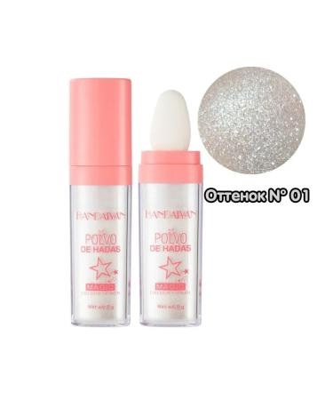 Pinkcake Highlighter with an applicator Handaiyan face and hair sparkles