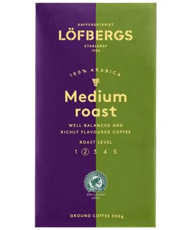 Coffee ground Lofbergs Medium Roast in Cup 500g - Buy Online on GoSupps.com