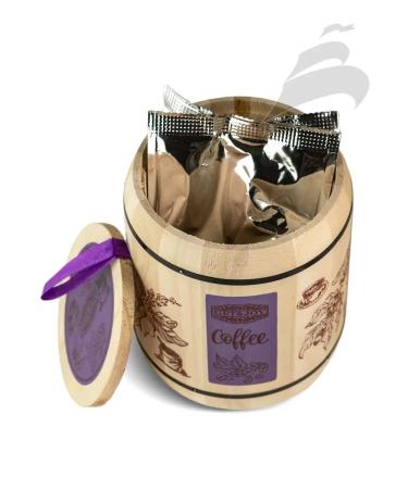 GET&JOY Coffee ground classic in a wooden barrel arabica 100% - Buy Online on GoSupps.com