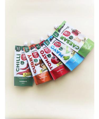 BombBar Low -calorie sauce without sugar Caesar 2pcs x 240g - Buy Online on GoSupps.com