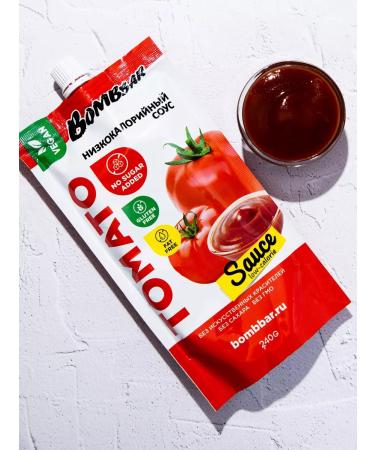 BombBar Low -calorie sauce without sugar tomato 2pcs x 240g - Buy Online on GoSupps.com