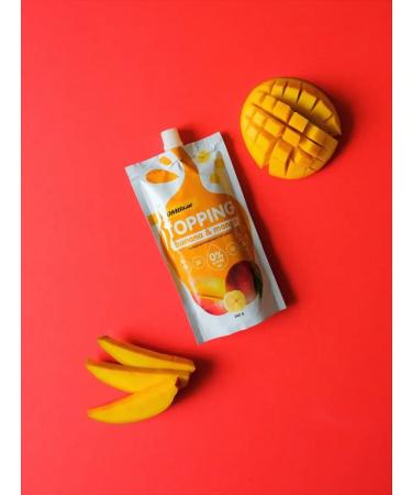 Bombbar Low -calorie topping without sugar Banan Mango 2pcs 240g - Buy Online on GoSupps.com
