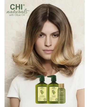 chi Natural hair air conditioner Olive Oil 340 ml - Buy Online on GoSupps.com