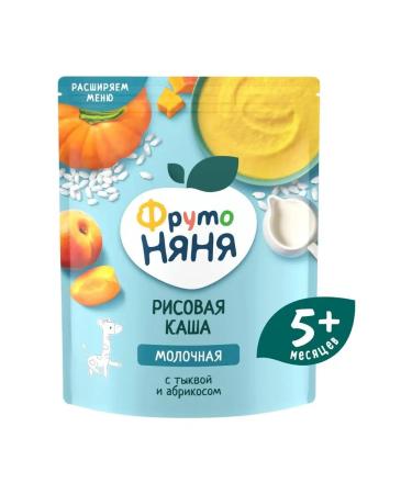 Frutonyanya Porridge soluble milk rice pumpkin apricot 200g