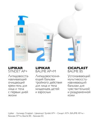 LA Roche-Posay Lipikar Baume Ap+M Nourishing Cream for Facial and Body 75 ml - Buy Online on GoSupps.com