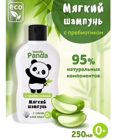 Banda Panda Shampoo for newborns for hair 2pcs 250ml - Buy Online on GoSupps.com