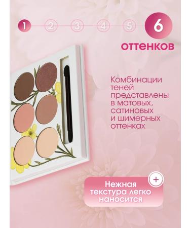 LANDA BRANDA Eye shadows palette gloss for the eyes are matte and shiny 6 - Buy Online on GoSupps.com