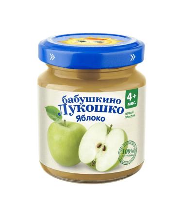 grandma's basket Puree apple 4+month 100 g (6 pieces) - Buy Online on GoSupps.com