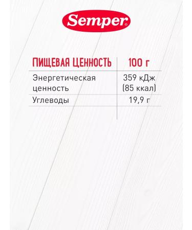 Semper Puree children's fruit prunes from 4 months 80g 6 pcs - Buy Online on GoSupps.com