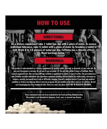 Mutant Caffeine anhydrous 200 mg for endurance Caffeine 240 table - Buy Online on GoSupps.com