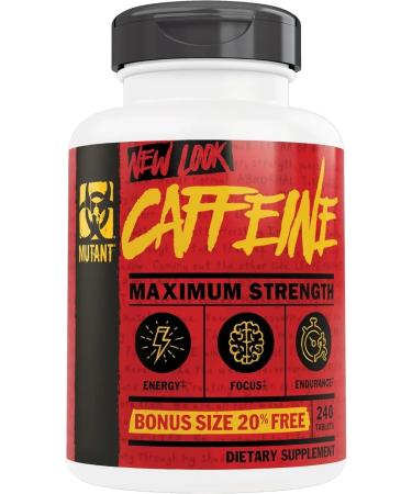 Mutant Caffeine anhydrous 200 mg for endurance Caffeine 240 table - Buy Online on GoSupps.com