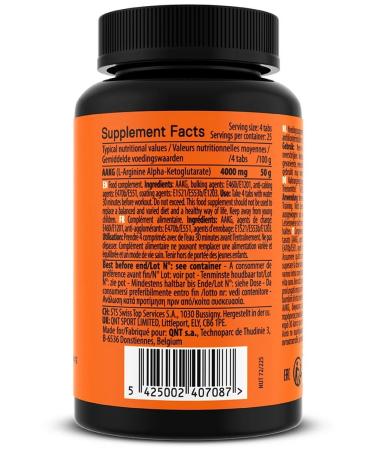 QNT AAKG L-Arginine Alfa-Ketoglutarate muscle recovery - Buy Online on GoSupps.com
