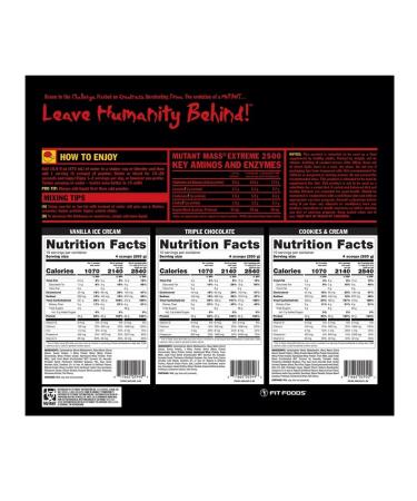 Mutant Gainer Mass Mass Extreme 2500 for a mass gain - Buy Online on GoSupps.com