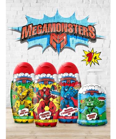 Megamonsters Shampoo-gel for boys 2B1 1+ 300 ml - Buy Online on GoSupps.com