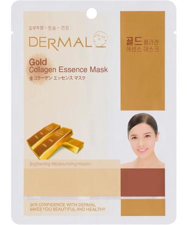 Dermal A set of face masks with colloidal gold 23 mlh10pcs
