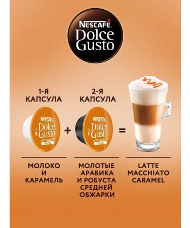 Nescafe Dolce Gusto Coffee in capsules for coffee machine Latte Macchiato 48 - Buy Online on GoSupps.com