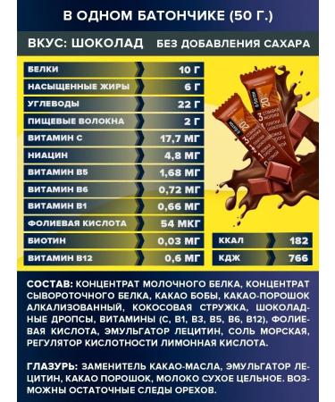 Yobaton Protein glazed bar chocolate 50 g 4 pcs - Buy Online on GoSupps.com