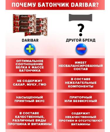 DariBar Protein Baton Dari Bar Strawberry Dessert 6 pcs - Buy Online on GoSupps.com