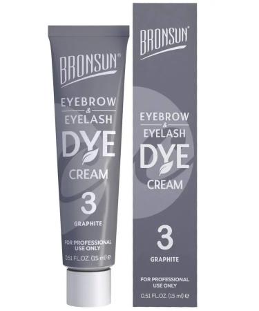 Bronsun Eyebrow and eyelashes cream #3 graphite - Buy Online on GoSupps.com