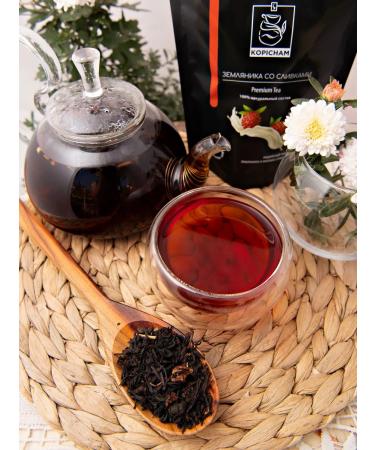 KOPICHAMS Black black -leaf strawberry tea with cream 100 g - Buy Online on GoSupps.com