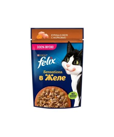 FELIX Cat food with chicken 75 g x 26 pcs - Buy Online on GoSupps.com