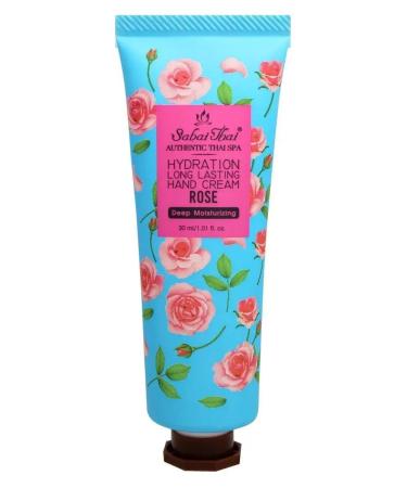 Sabai Thai Authentic SPA Moisturizing and feeding hand cream - rose - Buy Online on GoSupps.com
