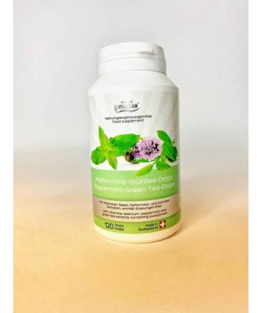 Natural dietary dietary green tea with mint 120 pcs Vivasan