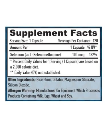 Haya Labs Selenium Chelated 100 McG 120 Caps - Buy Online on GoSupps.com