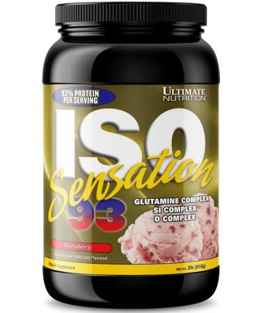Ultimate Nutrition Protein isolate whey ISO Sensation 93 910 g strawberries - Buy Online on GoSupps.com