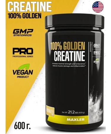 100% Golden Creatine creatine monohydrate powder maxler 600g - Buy Online on GoSupps.com