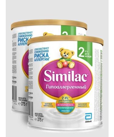 Similac Hypoallergenic mixture 2 s 6+ month 2 pcs 375 g