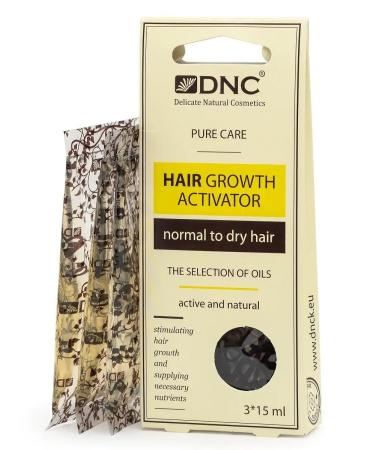 DNC Hair Growth Activator - Growth activator for dry and normal hair (3 pcs x 15 ml)