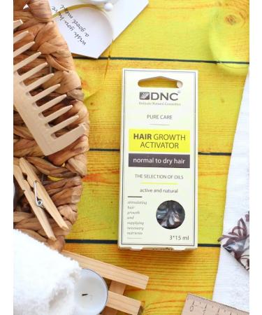 DNC Hair Growth Activator - Growth activator for dry and normal hair (3 pcs x 15 ml) - Buy Online on GoSupps.com