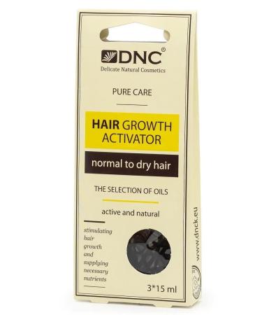 DNC Hair Growth Activator - Growth activator for dry and normal hair (3 pcs x 15 ml) - Buy Online on GoSupps.com