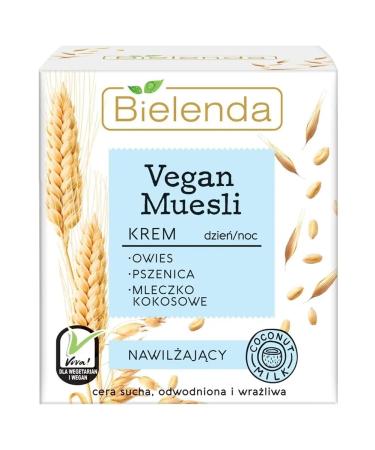 Bielenda Facial Cream Vegan Muesli moisturizing wheat oats 50 ml
