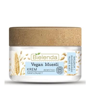 Bielenda Facial Cream Vegan Muesli moisturizing wheat oats 50 ml - Buy Online on GoSupps.com