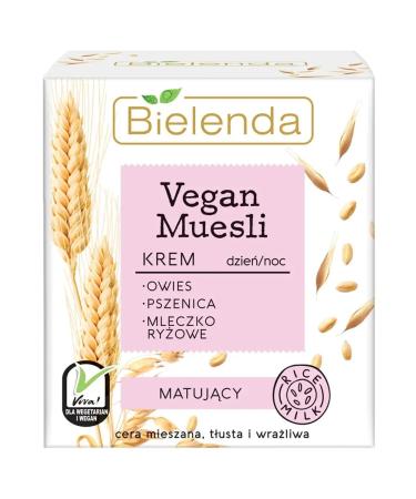 Bielenda Facial Cream Vegan Muesli matting wheat oats 50 ml