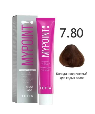 TEFIA Paint 7.80 Brown blond for gray hair Mypoint 60ml