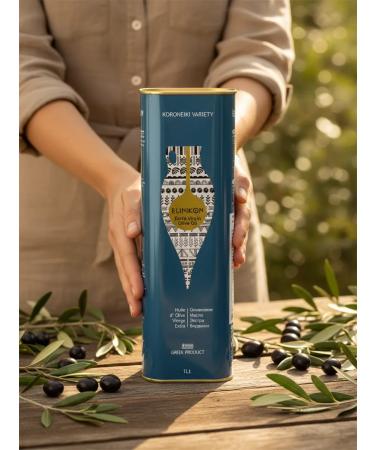 ELINIKON Extra Virgin olive oil 1000 ml Greece - Buy Online on GoSupps.com