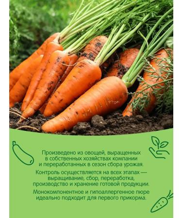 Gardens of Pridonya Carrot puree 80g from 5 months (12pcs) - Buy Online on GoSupps.com
