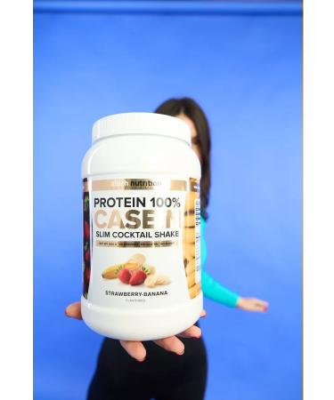 aTech nutrition Casein protein for weight loss 840 g. Strawberry-Banan - Buy Online on GoSupps.com