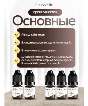 Etalon mix Pigment Gorky Chocolate Standard Mix for PM Brovy tattoo - Buy Online on GoSupps.com
