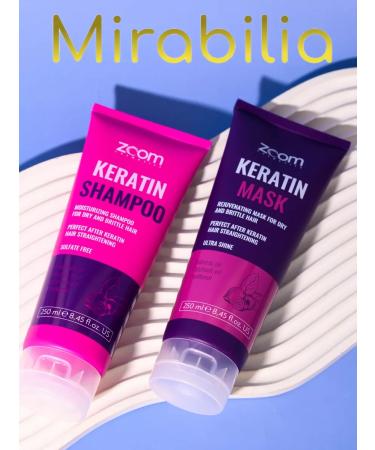ZOOM cosmetics Shampoo and hair mask Zoom Keratin Shampoo+Mask - Buy Online on GoSupps.com