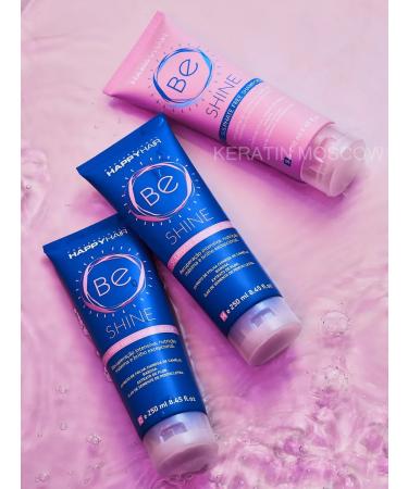 Keratin Moscow Happy hair be shine shampoo mask air conditioner - Buy Online on GoSupps.com